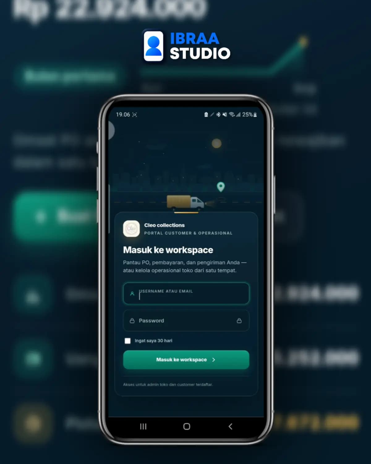 Tampilan aplikasi E-Wallet & E-Commerce